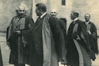 Albert Einstein received an honorary degree from the University of Glasgow in 1933. 