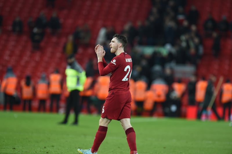 Much like Alexander-Arnold, Robertson helped keep a clean sheet and was electric going forward for Liverpool.