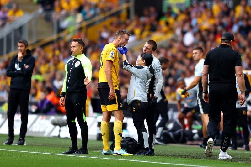 Kalajdzic picked up a serious knee injury on his Wolves debut in August and won’t be back until pre-season. 
