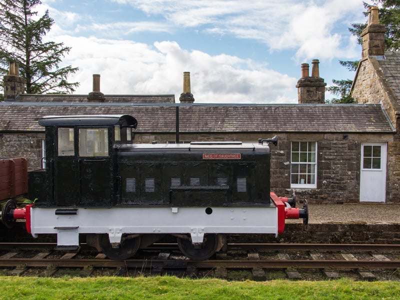 The working railway line on the grounds of the property. Credit: Exposure Photography