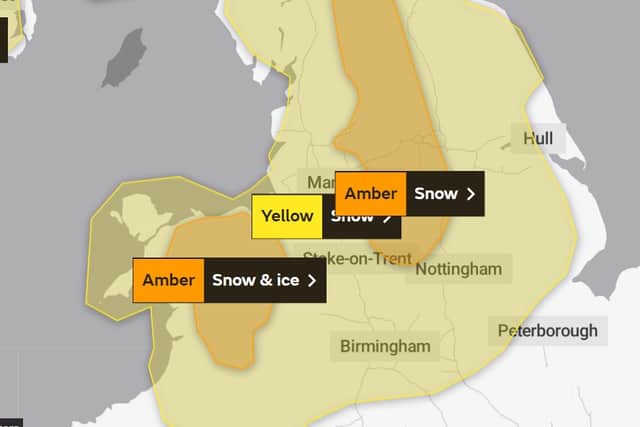 The Met Office has issued a yellow weather warning for our area 