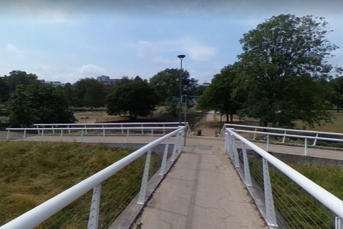 The 1954 film of Hobson’s Choice featured a number of locations in and around Salford, with Peel Park one of the most prominent places appearing in the film. Photo: Google Maps