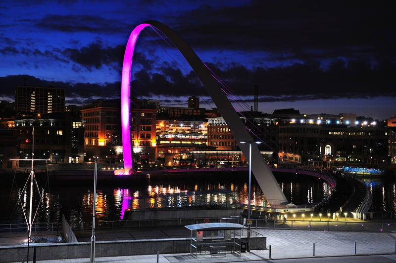Nothing beats the Quayside at night and walking across the lit up Millennium Bridge always feels special. 