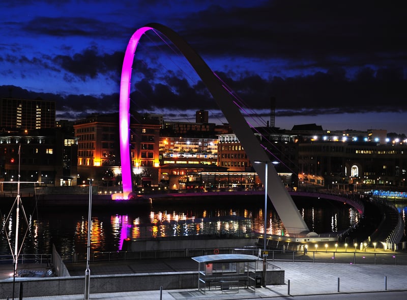 Nothing beats the Quayside at night and walking across the lit up Millennium Bridge always feels special. 