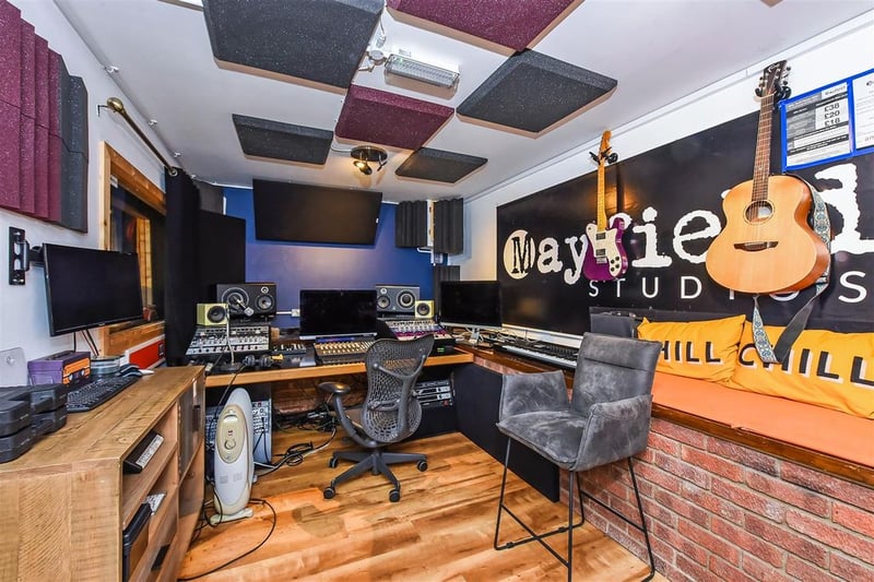 Inside the music studio