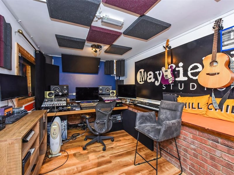 Inside the music studio