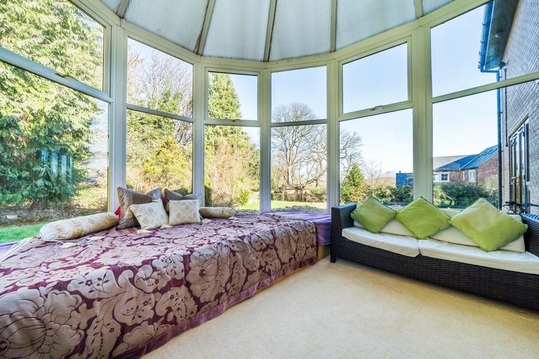 The property comes with a conservatory