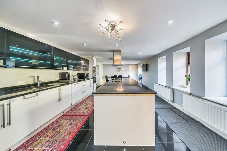 The kitchen is immaculate