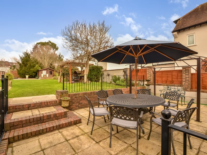Outdoor dining area