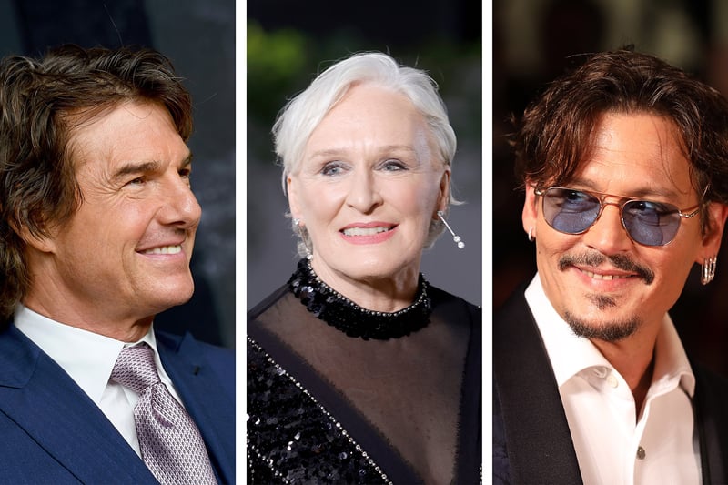 Actors who have never won Oscars include: Tom Cruise, Glenn Close and Johnny Depp (Photo: NationalWorld/Kim Mogg/Getty Images)