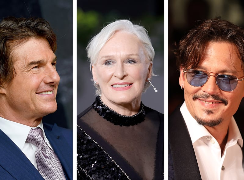 Actors who have never won Oscars include: Tom Cruise, Glenn Close and Johnny Depp (Photo: NationalWorld/Kim Mogg/Getty Images)