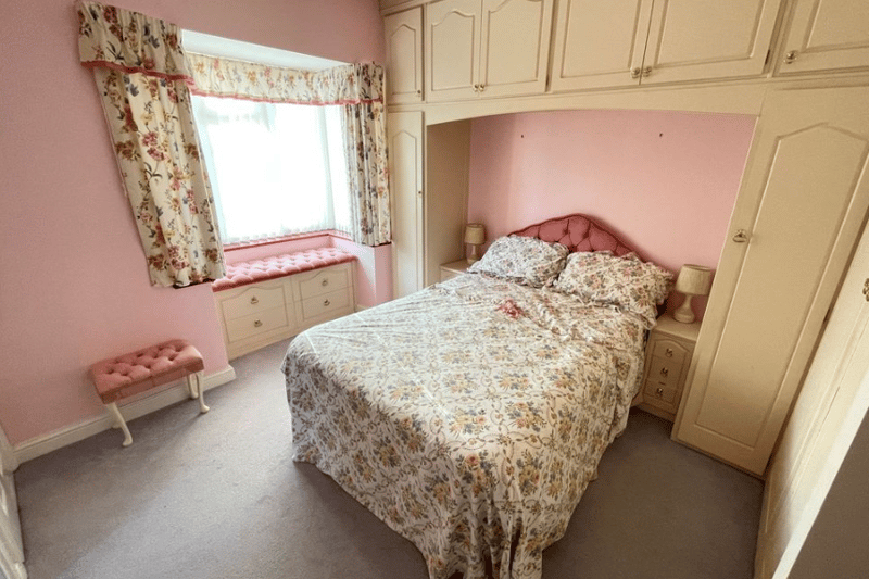 One of four bedrooms at the property