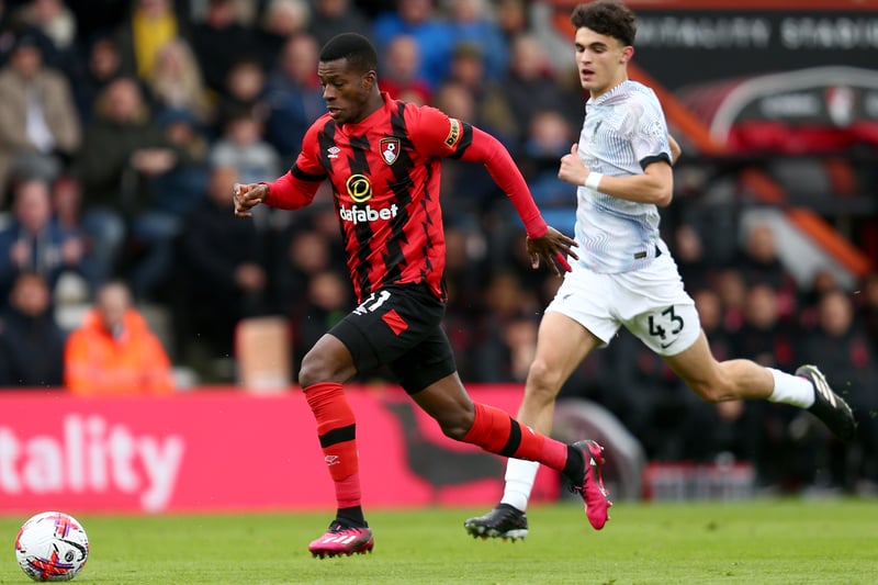 The winger opted to join Bournemouth for £20m from Lorient midway through January. He’s made a decent start at the Cherries, recording three assists in eight appearances. 