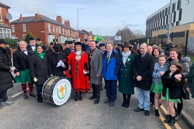 The Lord Mayor of Manchester Coun Donna Ludford was among those who attended the parade in Cheetham Hill. Photo: Coun Pat Karney
