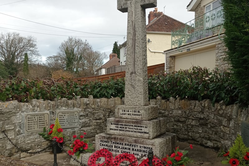 A war memorial at the village centre reminds us of the sacrifice local families made with some losing many young men.