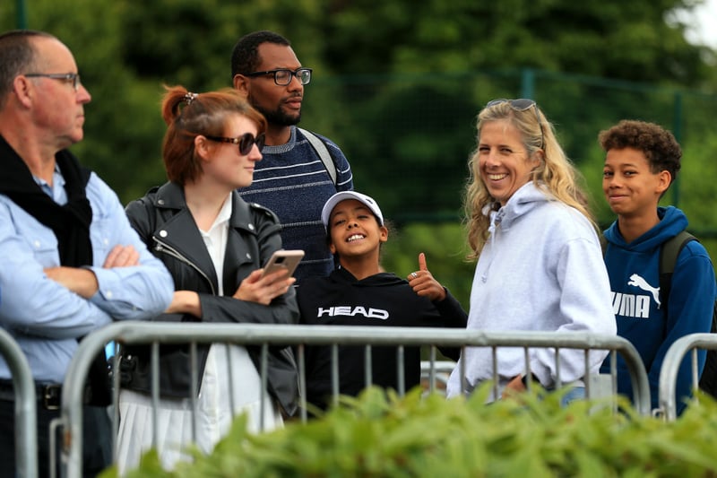 Spectators queue ahead of Day Three of the Rothesay Classic Birmingham at Edgbaston Priory Club on June 13, 2022 in Birmingham, England. (Photo by Stephen Pond/Getty Images for LTA)