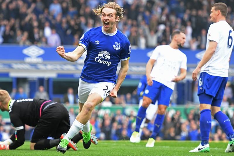 The Everton academy prospect hasn’t been a prolific goalscorer across his career but this early strike against Leicester City saw him occupy two defenders before shifting it onto his left foot to fire home in what was a brilliant moment for the-then 18-year-old.