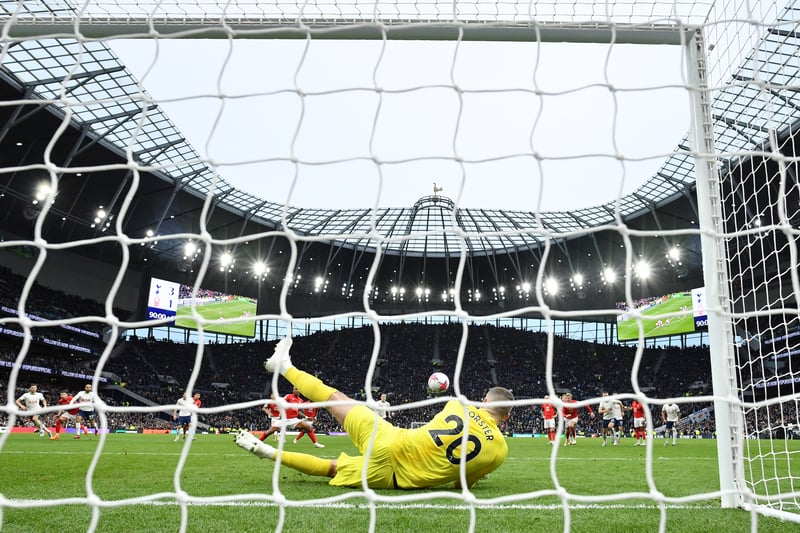 Made four saves, including one to stop Andre Ayew’s penalty in Tottenham’s 3-1 win over Nottingham Forest. Doing well in Hugo Lloris’ absence.