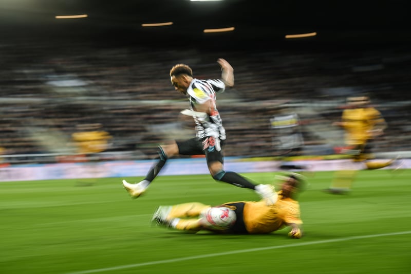 Brilliant at both ends of the field for Newcastle in their 2-1 win over Wolves. Recorded four dribbles and three shots on target, as well as two tackles and two clearances.
