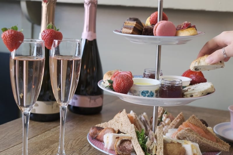Afternoon tea at 52 Rose Lane Bistro involves sandwiches, savoury pastries, scones and a range of sweet treats.