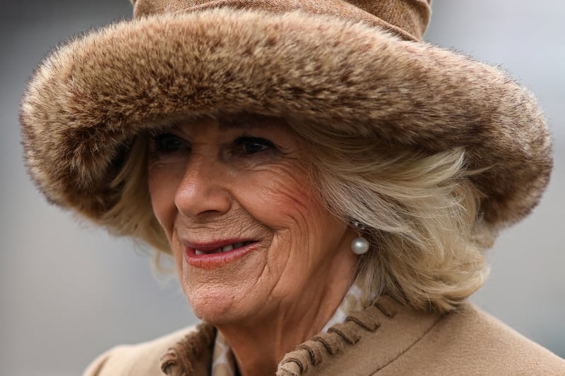 A smiling Camilla ahead of today’s races.
