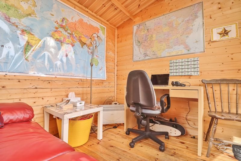 Inside the summerhouse