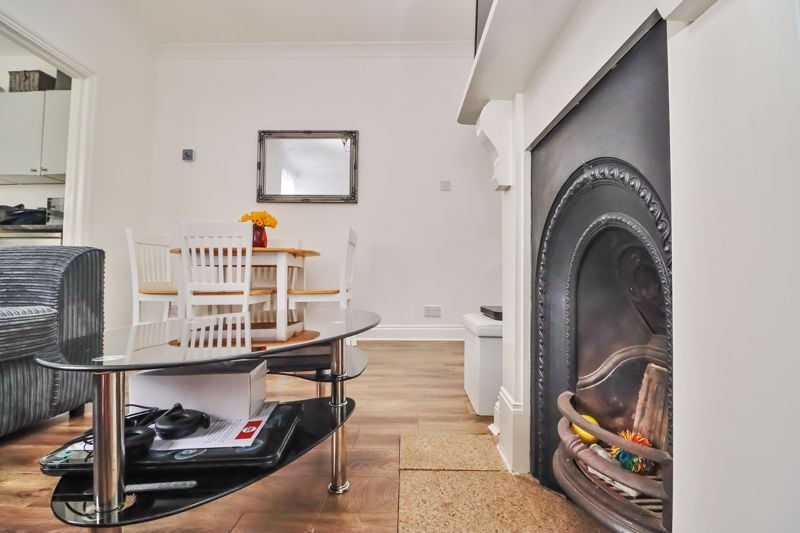 Fireplace in the living room