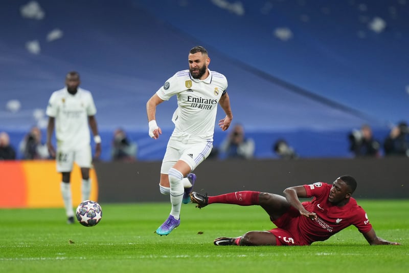 Made one great early challenge on Vinicius and covered Alexander-Arnold well in the first half. Slow to react to Benzema for his goal, though. 