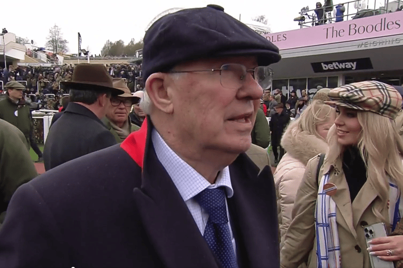 Sir Alex Ferguson was cornered by cameras at Cheltenham Festival and asked about the Premier League title rice. With a wry smile, he said: “I’m not interested.”