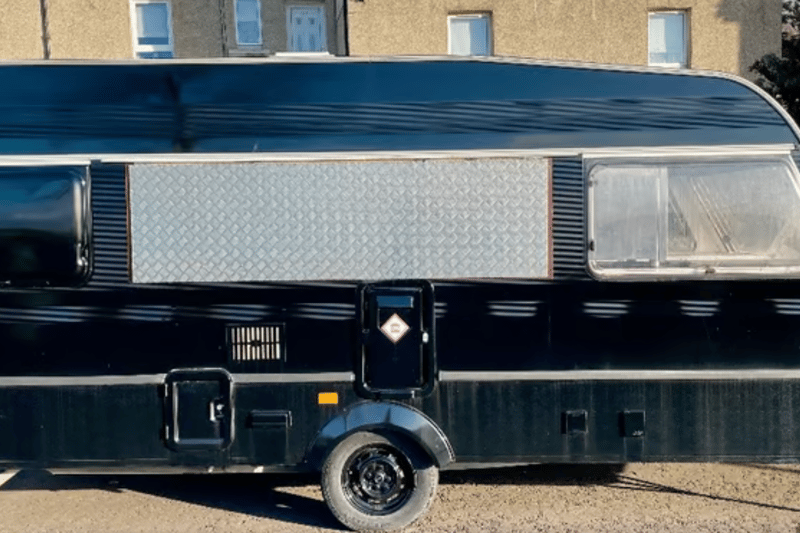 A near-complete lockdown project in the form of a caravan food box conversion - included in the £9000 price tag is  LPG Fryer, LPG Hot Plate, Drinks Fridge, 2x Fridges, Gas Hob, Electric Panini Press, Coffee Machine and ‘lots more bits and pieces.'