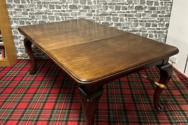 You’ve heard of wind-up windows, now get ready for ‘wind-out’ tables! The latest furniture craze of the early 20th century - unexpected dinner guests? Not a problem! Watch their anguished tears turn to joy as you wind out this extending table - plenty of room now folks.