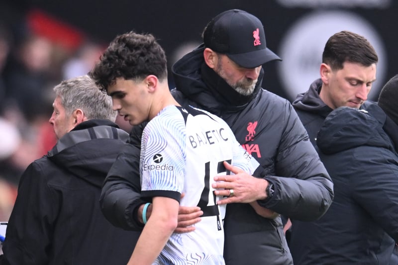 The 18-year-old has enjoyed a fine breakthrough season for Liverpool but is out for the rest of the campaign with an adductor problem. 