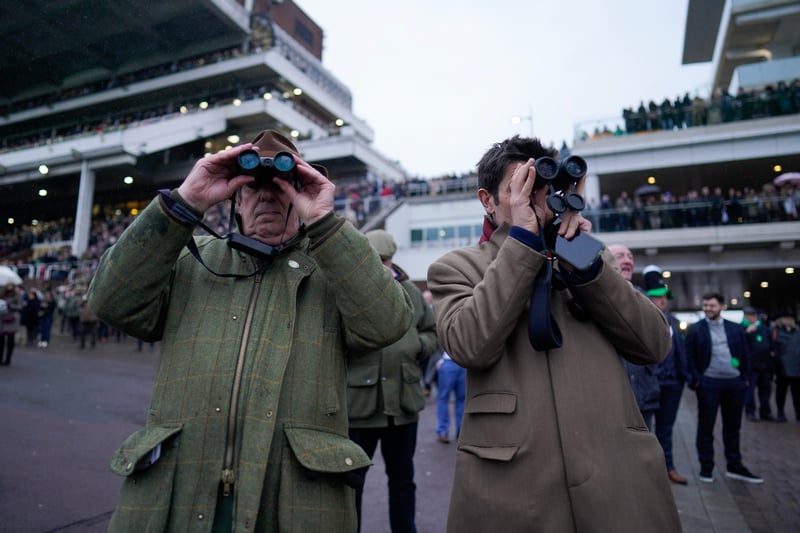 Watching the action during day three of the Cheltenham Festiva