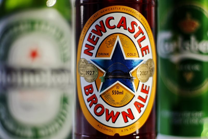 In the late 90s, Newcastle Brown Ale was the most widely distributed product in the UK. The reason for blue stars outside of most pubs in the Toon, Dog also reached new fame as the Newcastle United sponsor in the same decade.