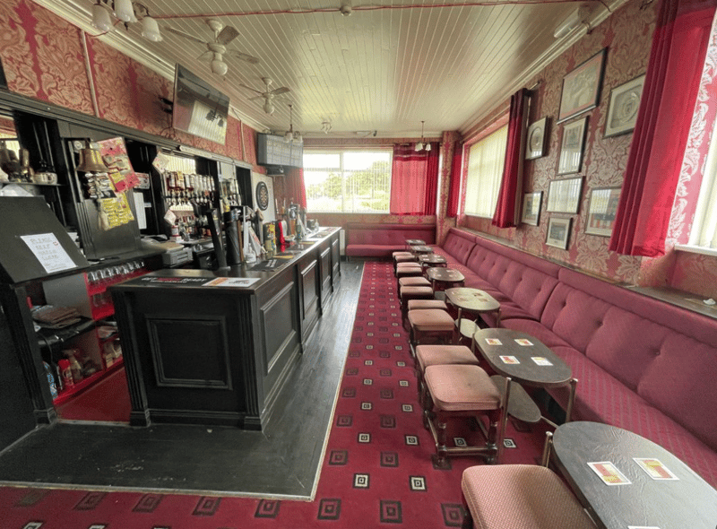 The inside of the pub, showcasing its open plan shape