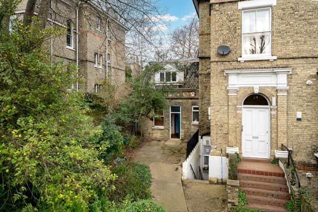 This two-bed house in Belsize Park with a badly damaged kitchen and the ceiling falling in is being sold for at least £785,000