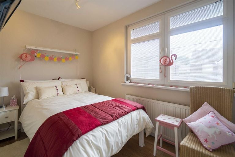 The third bedroom in the property