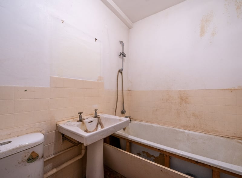 Any potential buyers will have to renovate much of the house including the bathroom 