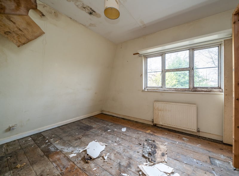 The house is certainly a fixer-upper and will need a lot of TLC 
