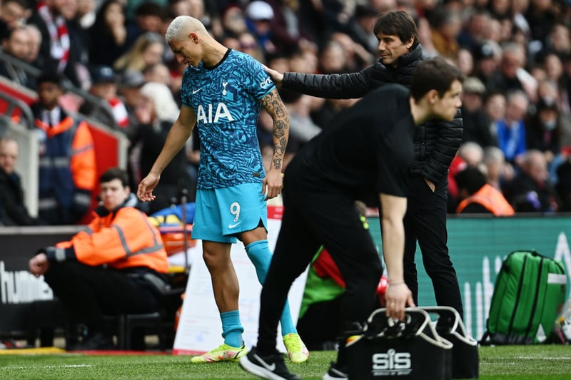 There will be no return to Goodison Park for the former Everton favourite. Richarlison suffered a hamstring injury in the early stages of Tottenham’s 3-3 draw against Southampton.