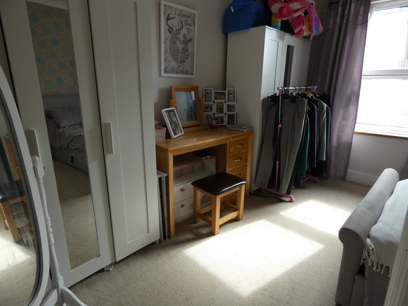Plenty of room for storage in the master bedroom