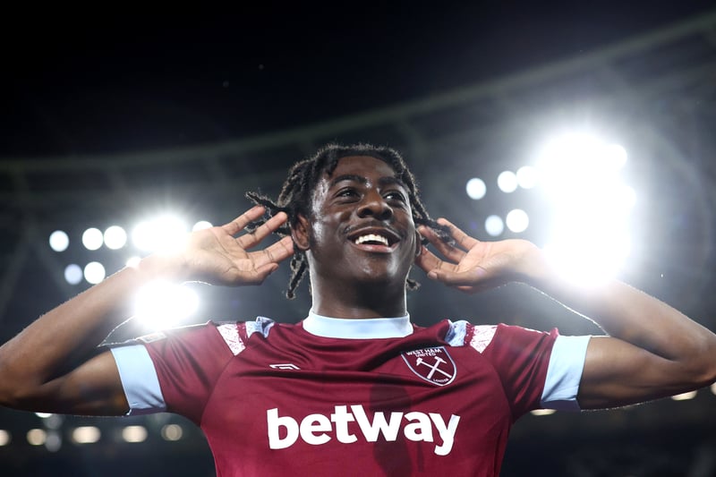Divin Muamba grabbed his first senior West Ham goal against AEK Larnaca last month after netting 11 in the Premier League 2 this season. The 18-year-old looks the real deal.
