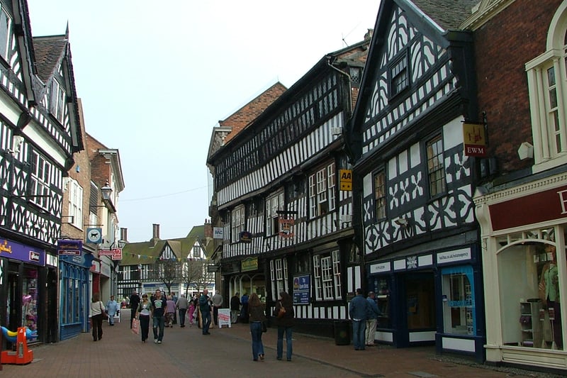 Nantwich in Cheshire is a historic market town with a particularly high concentration of listed buildings. It hosts several different kinds of markets, including a traditional market, farmers’ market, vintage market and an antiques and collectors market. It is open Tuesdays, Thursdays and Saturdays.  Credit: Jonathanawhite via Wikimedia Commons
