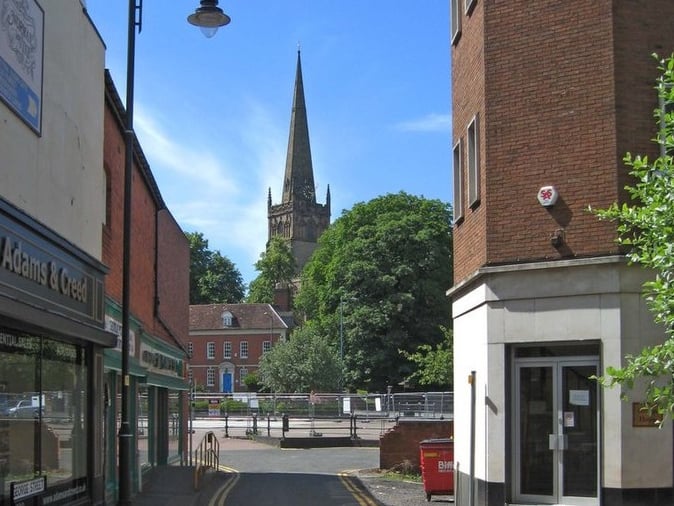 Bromsgrove is a traditional market town located in north Worcestershire and only 30 minutes from central Birmingham. It is surrounded by beautiful rolling countryside and a wide range of places to visit and things to see and do. The town was first documented in early 9th century. (Photo - George Street, Bromsgrove by P L Chadwick- Creative Commons Attribution-Share Alike 2.0 Generic)