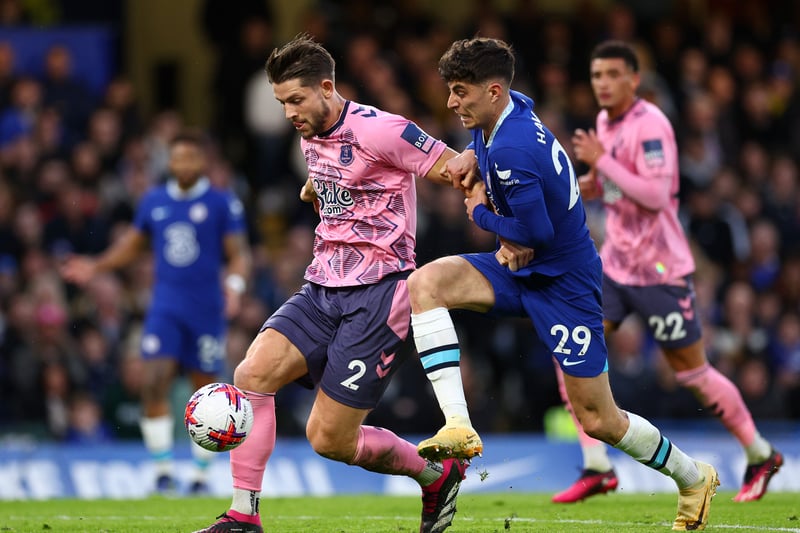 Apart from giving away a penalty, the Everton defender helped his side to a precious point at Chelsea. Claimed an assist and won two tackles. 
