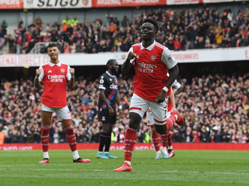 Two goals and an assist against Palace makes it 12 goals and 10 assists in the Premier League for the Arsenal star. The only player to hit double figures on both counts. 