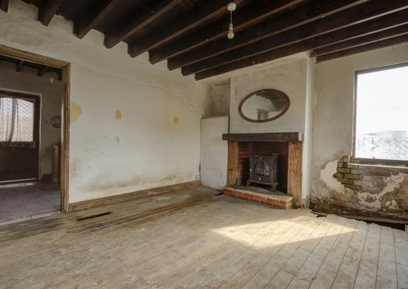 The living room on the ground floor