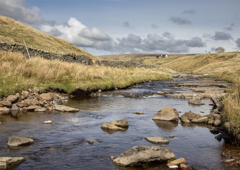 The cottage is adjacent to the famous Settle to Carlisle railway line above Ribblehead.