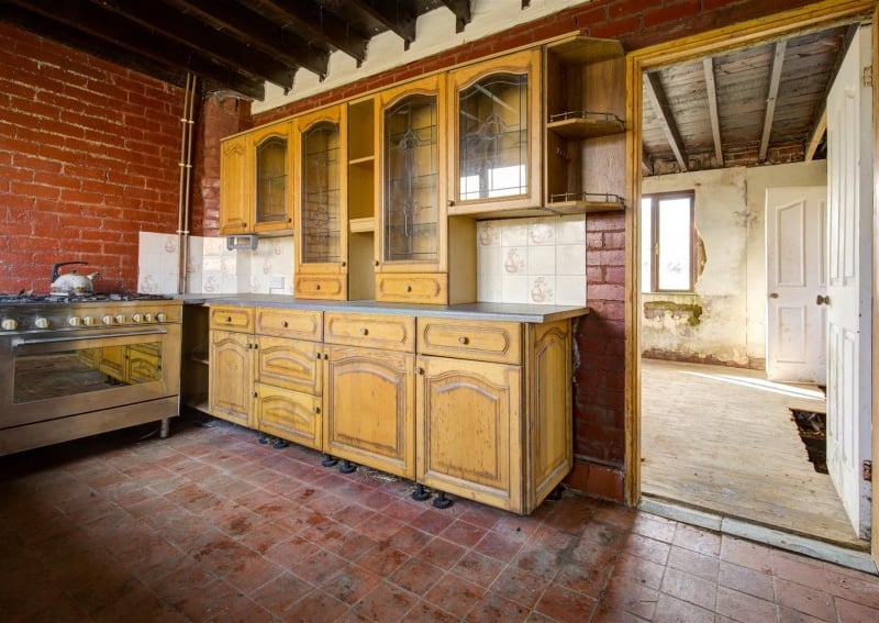 The kitchen area on the ground floor