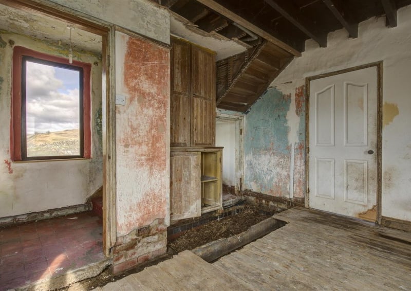 The property is in need of significant restoration 